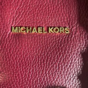 Michael Kors Red Leather Women's Bag